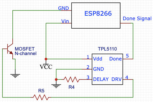 Low side switch for ESP8266 using NPN transistor or MOSFET